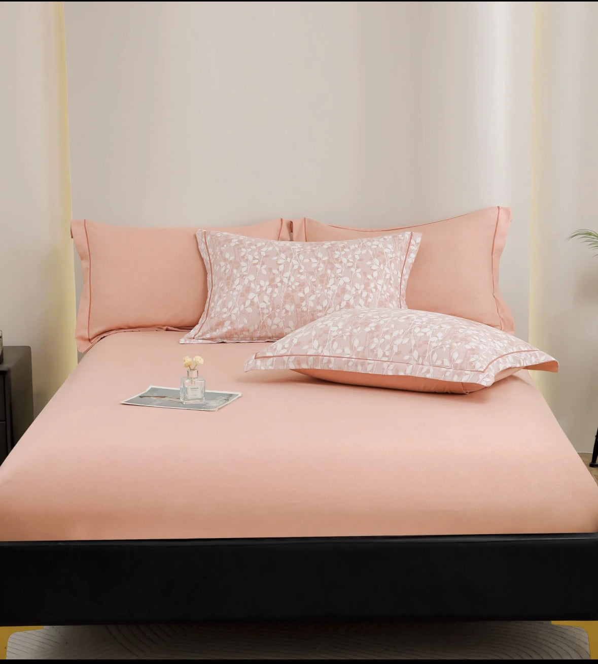 Tonuri Romantice-Set Lenjerie Premium 6 Piese Moale si Confortabil