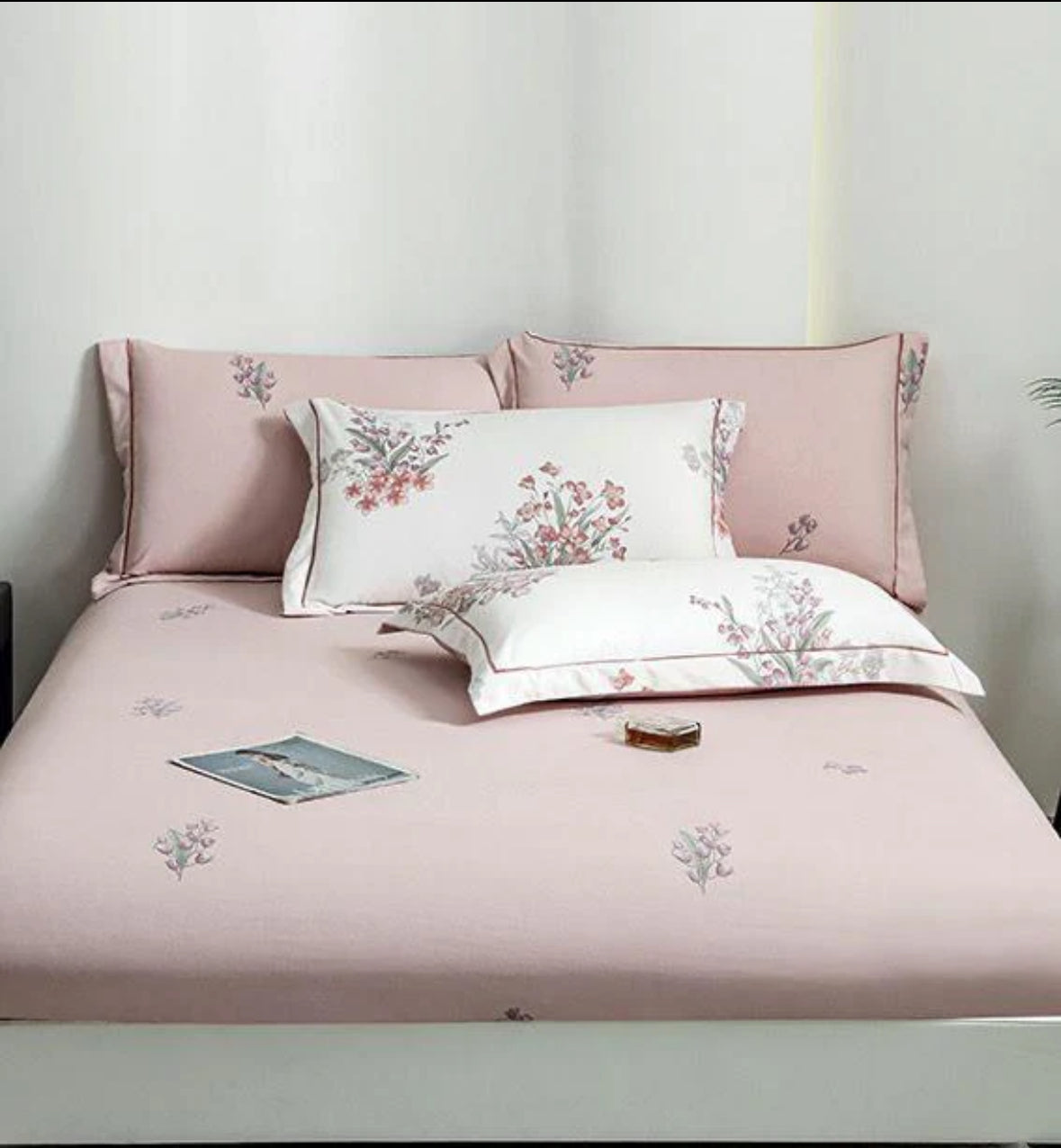 Romantism Pastelat-Set Pat 6 piese Moale si Confortabil