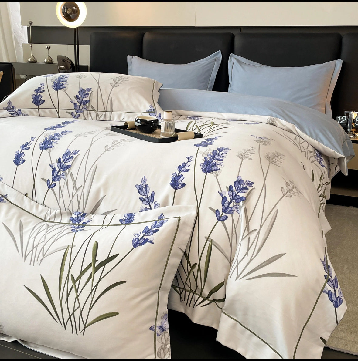 Vis de Lavanda-Set Lenjerie de Pat 6 Piese Moale si Confortabil