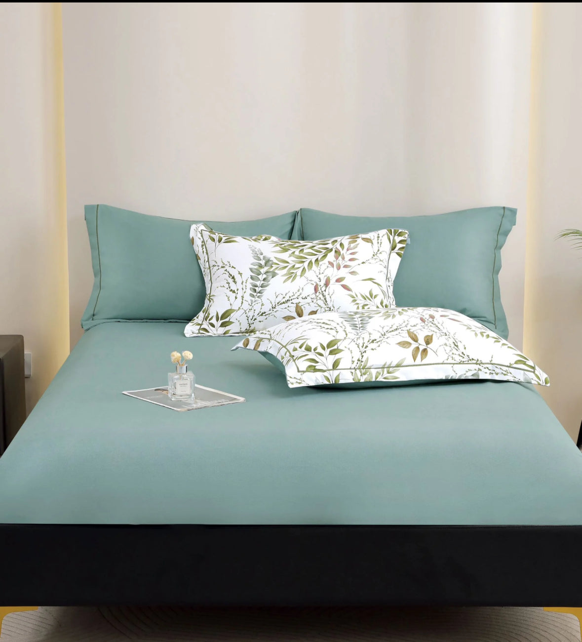 Inspirat de natura-Set Lenjerie de Pat 6 Piese Moale si Confortabil