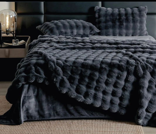 Lenjerie PREMIUM imitatie de iepure,6 piese