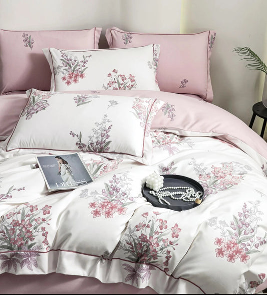 Romantism Pastelat-Set Pat 6 piese Moale si Confortabil