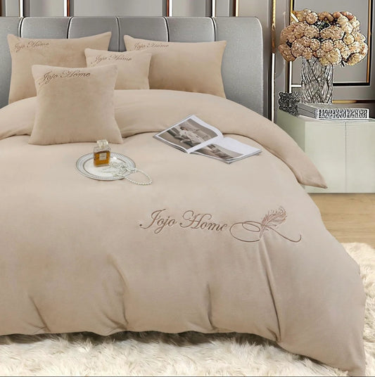 Lenjerie PREMIUM imitatie blana de iepure cu fir scurt,6 piese
