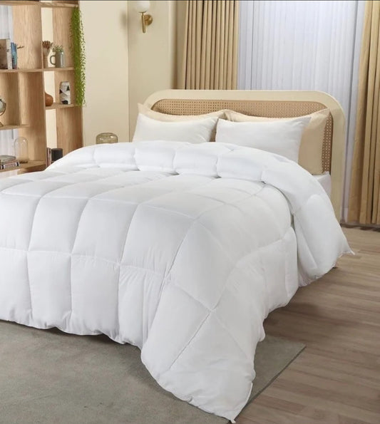 Pilota Groasa Natur din Puf de Lebada Alba 100%,Dimensiune 200x230cm