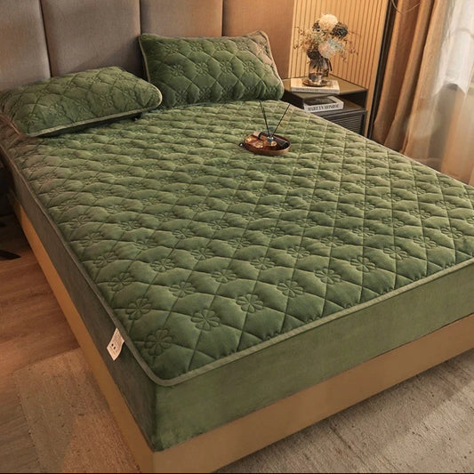 Topper 160/200 pentru saltea cu elastic,+2 fete de perna