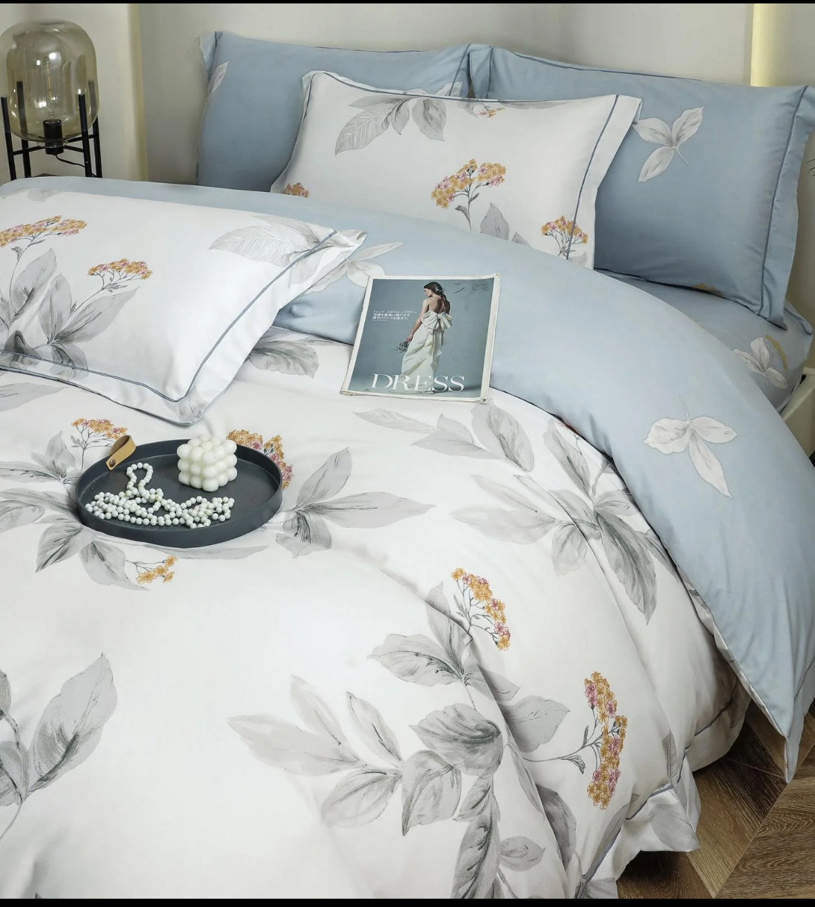 Accente Florale Fine-Set Pat 6 Piese Moale si Confortabil