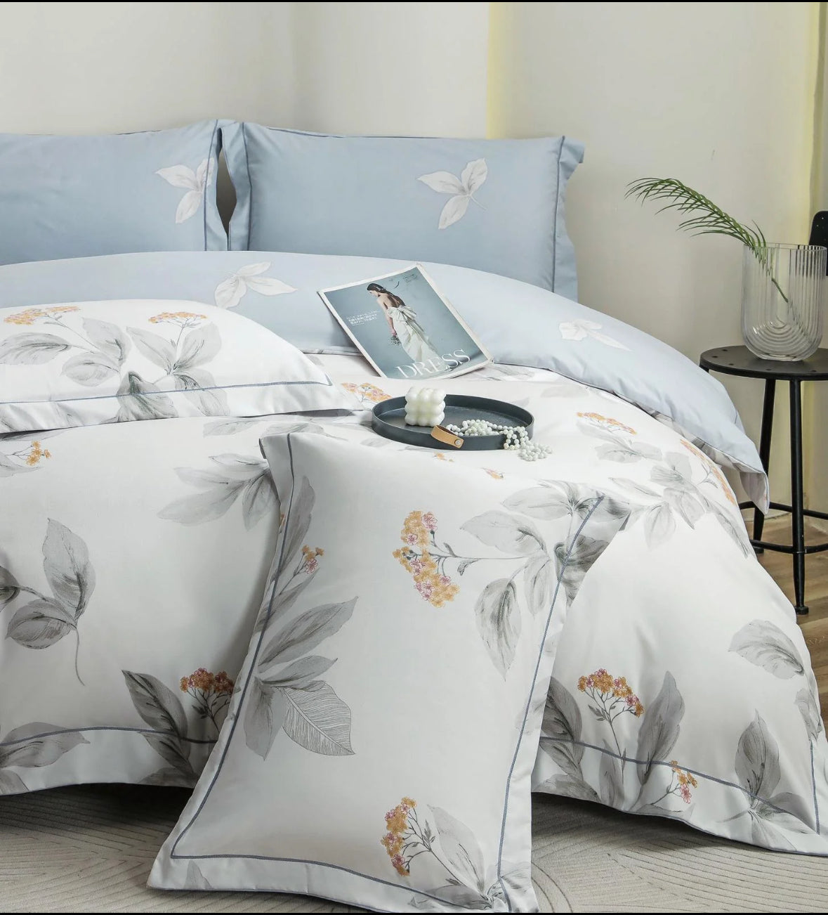 Accente Florale Fine-Set Pat 6 Piese Moale si Confortabil