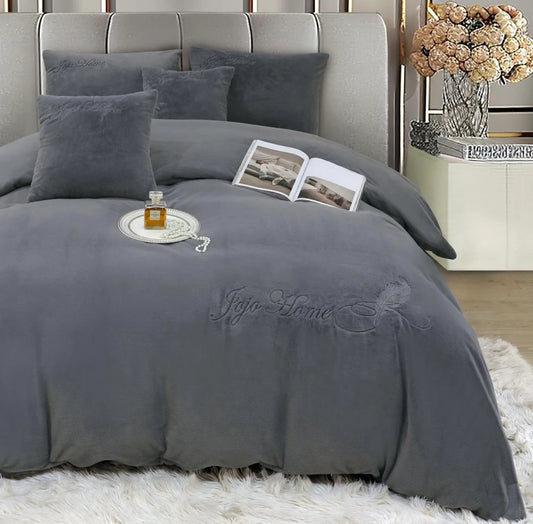 Lenjerie PREMIUM imitatie blana de iepure cu fir scurt,6 piese
