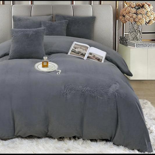 Lenjerie PREMIUM imitatie blana de iepure cu fir scurt,6 piese