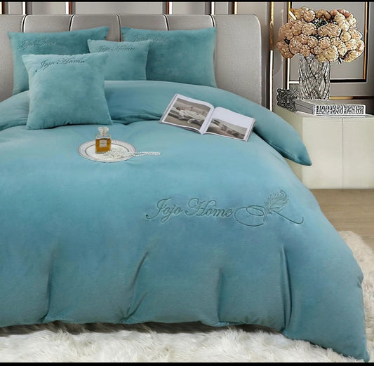 Lenjerie PREMIUM imitatie blana de iepure cu fir scurt,6 piese