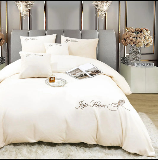 Lenjerie PREMIUM imitatie blana de iepure cu fir scurt,6 piese