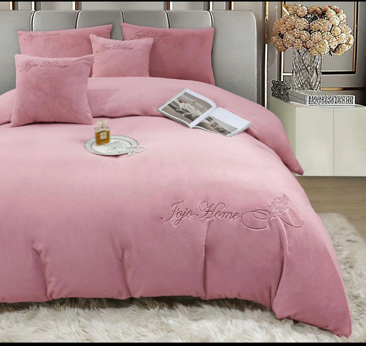 Lenjerie PREMIUM imitatie blana de iepure cu fir scurt,6 piese