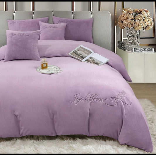 Lenjerie PREMIUM imitatie blana de iepure cu fir scurt,6 piese