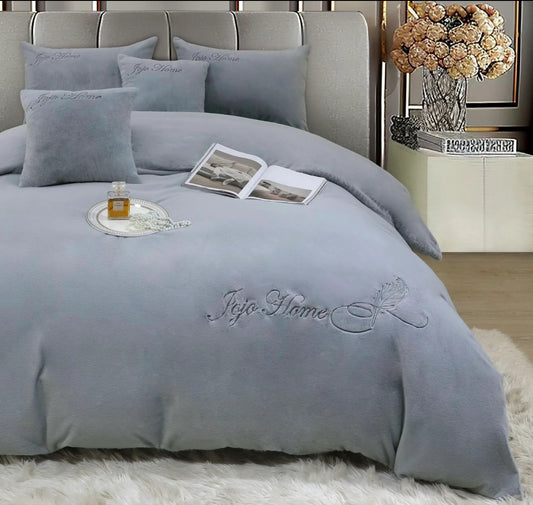 Lenjerie PREMIUM imitatie blana de iepure cu fir scurt,6 piese
